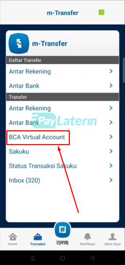 Pilih Menu Bca Virtual Account Di Aplikasi Mbca