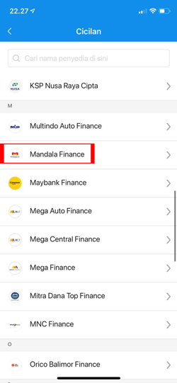 Pilih Mandala Finance