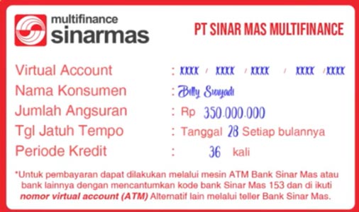 Virtual Account Sinarmas Multifinance